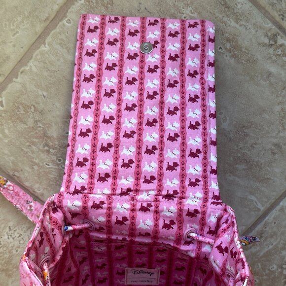 VERA BRADLEY DISNEY ARISTOCATS DRAWSTRING BACKPACK + ZIP ID CASE (SET):NWT CATS - Picture 12 of 15